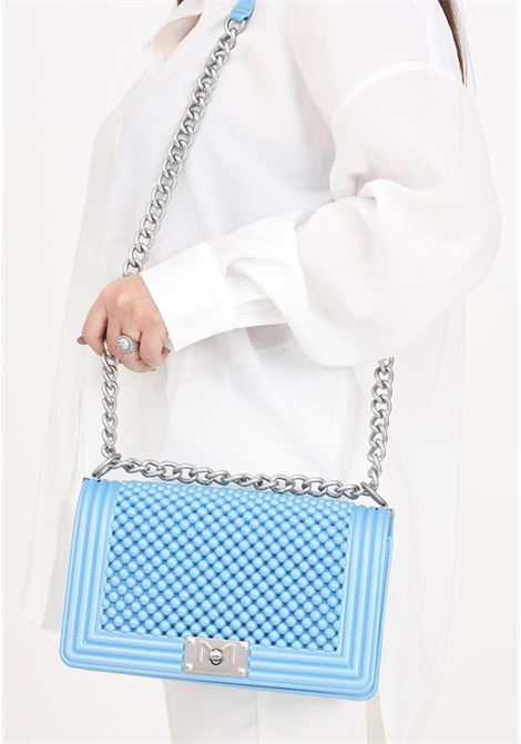 Flat M Ball light blue women's bag MARC ELLIS | FLAT M BALLNORSE BLUE/OFF SILVER